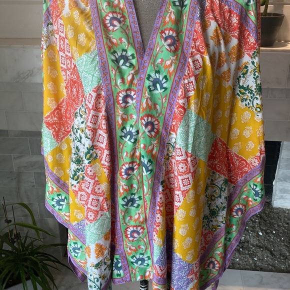 Tolani Raelyn Boho Patchwork Modal Kimono Size MP - Picture 4 of 11